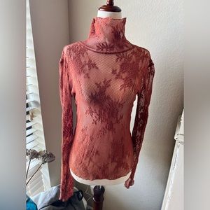 Free People Mesh Shirt